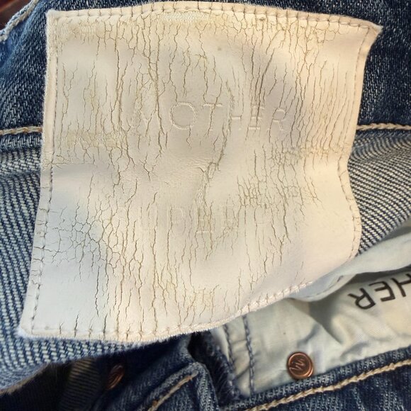 Mother Superior The Tomcat Jeans Button Fly Distressed Size 24 - Picture 13 of 16